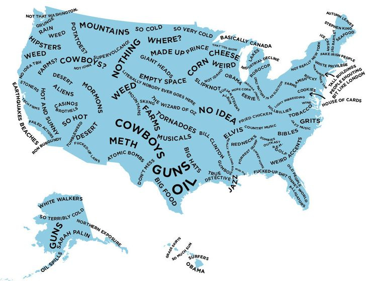 The Stereotype Map Of Every U.S. State — According To ...