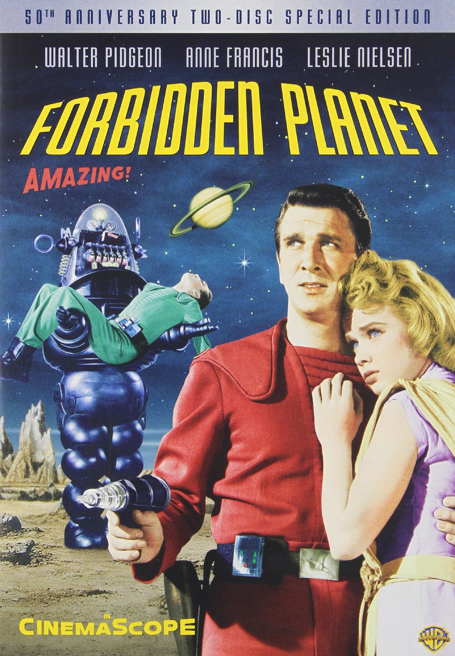 Amazon.com: Forbidden Planet (Two-Disc 50th Anniversary Edition) : Leslie  Nielsen, Walter Pidgeon, Fred Wilcox: Movies & TV