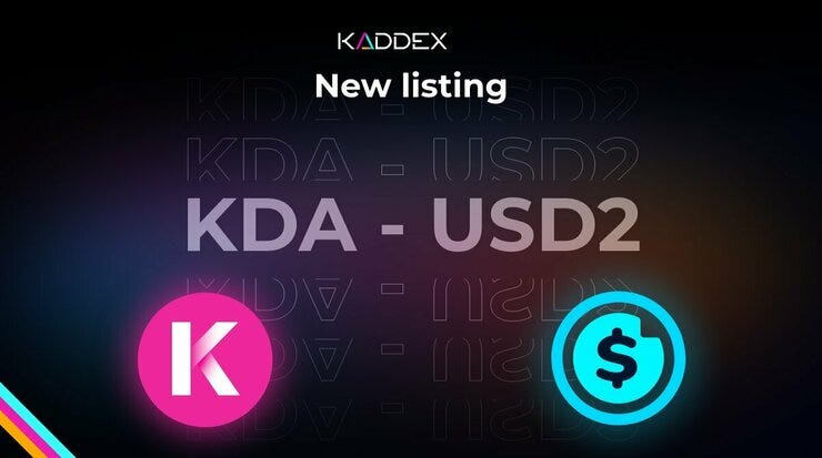 New Listing on Kaddex KDA/USD2