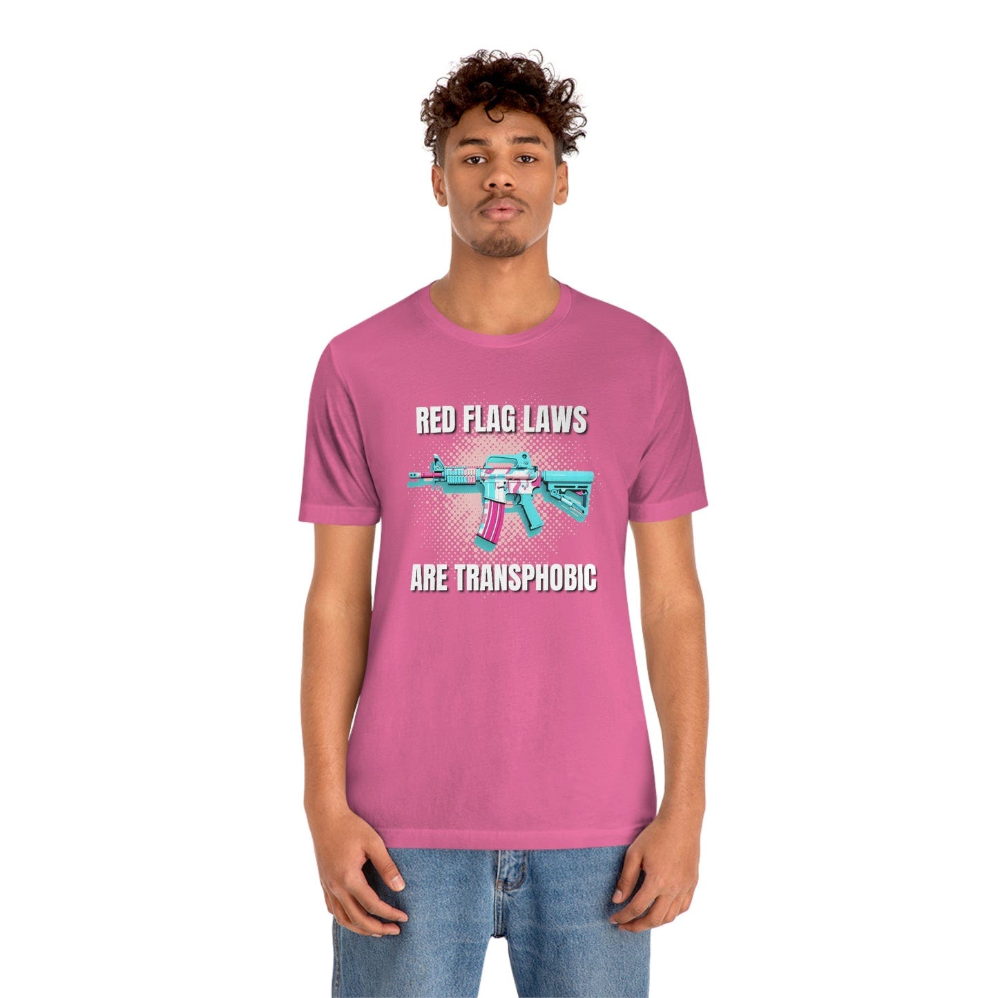 LIMITED EDITION: Red Flag Laws are Transphobic Unisex Jersey Short Sleeve Tee