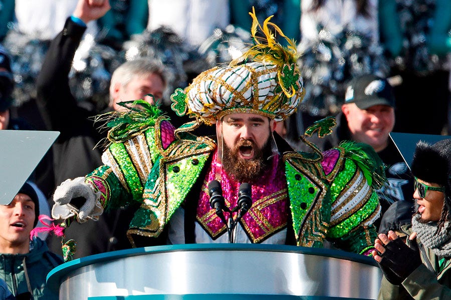 Jason Kelce's Speech at the Super Bowl Parade, Annotated