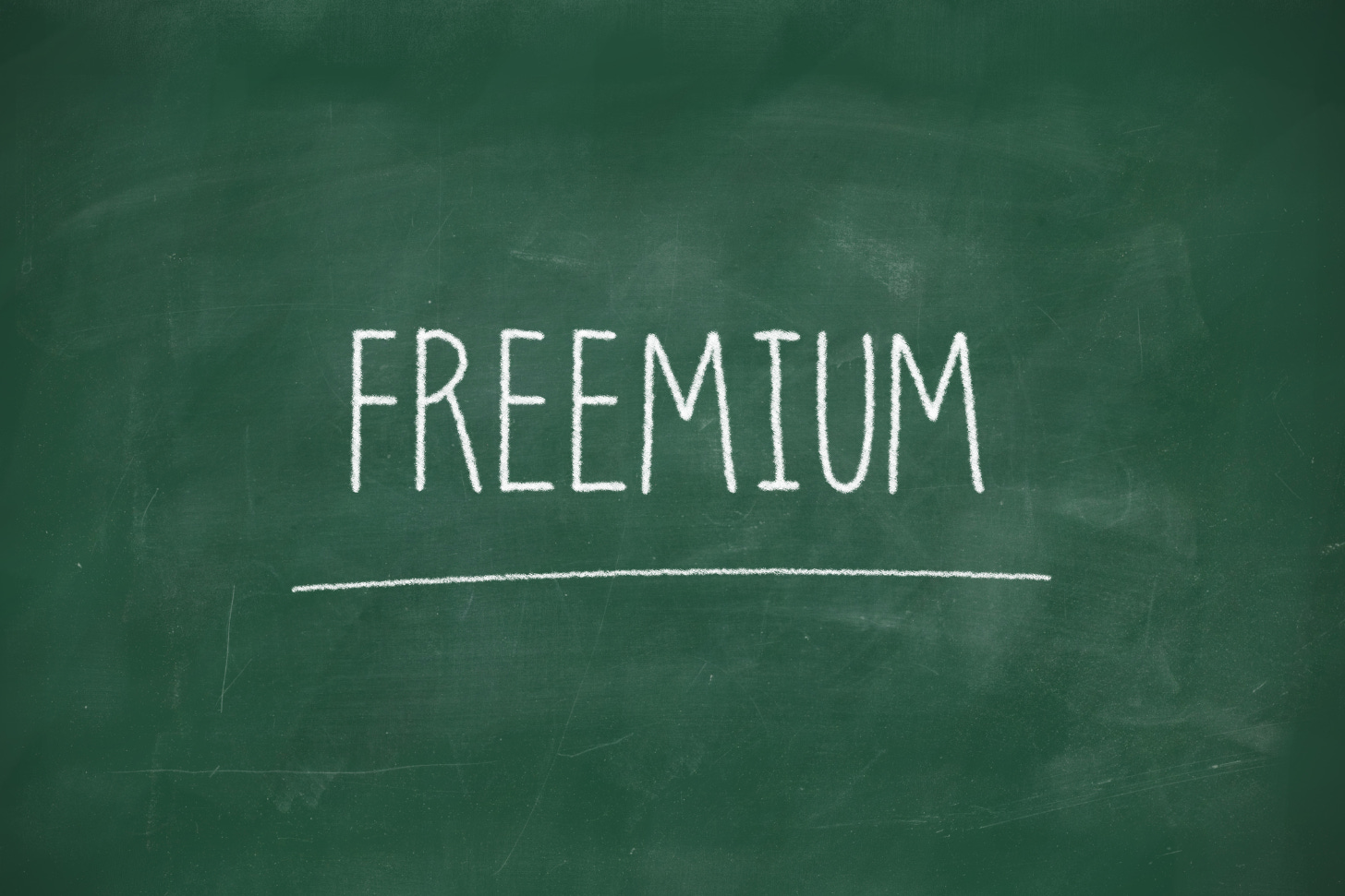 freemium text on blackboard