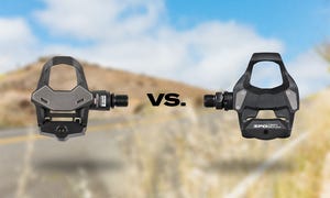 Look vs. Shimano clipless road bike pedals
