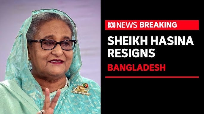 Bangladeshi Prime Minister Sheikh Hasina has resigned and fled country |  ABC News