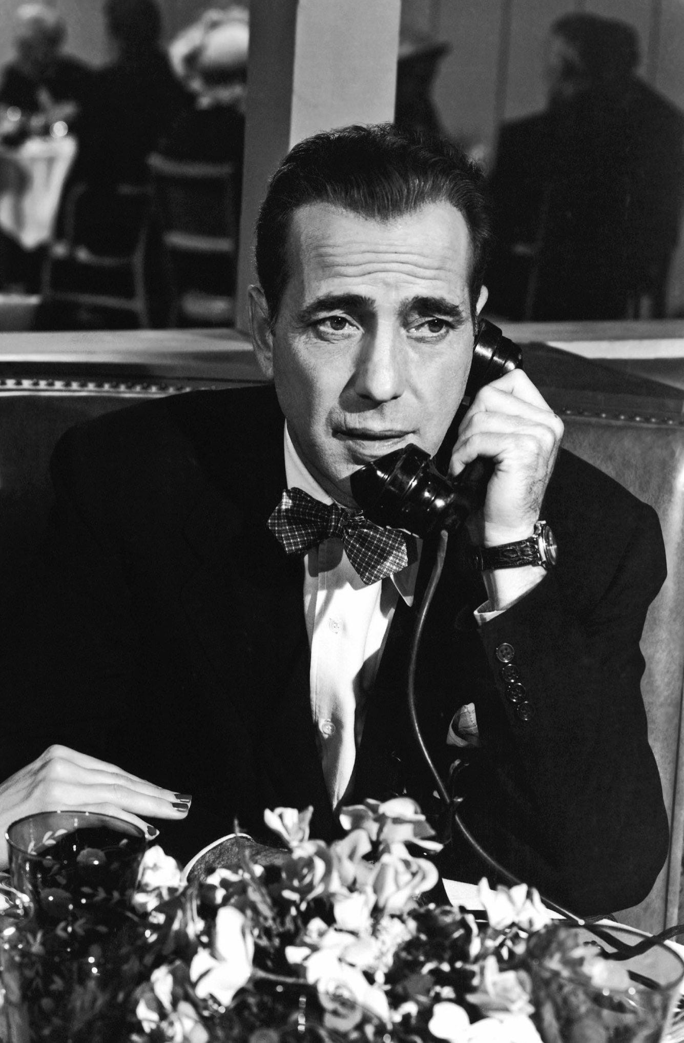 In a Lonely Place: Bogie's Dark Suit and Bow Tie » BAMF Style