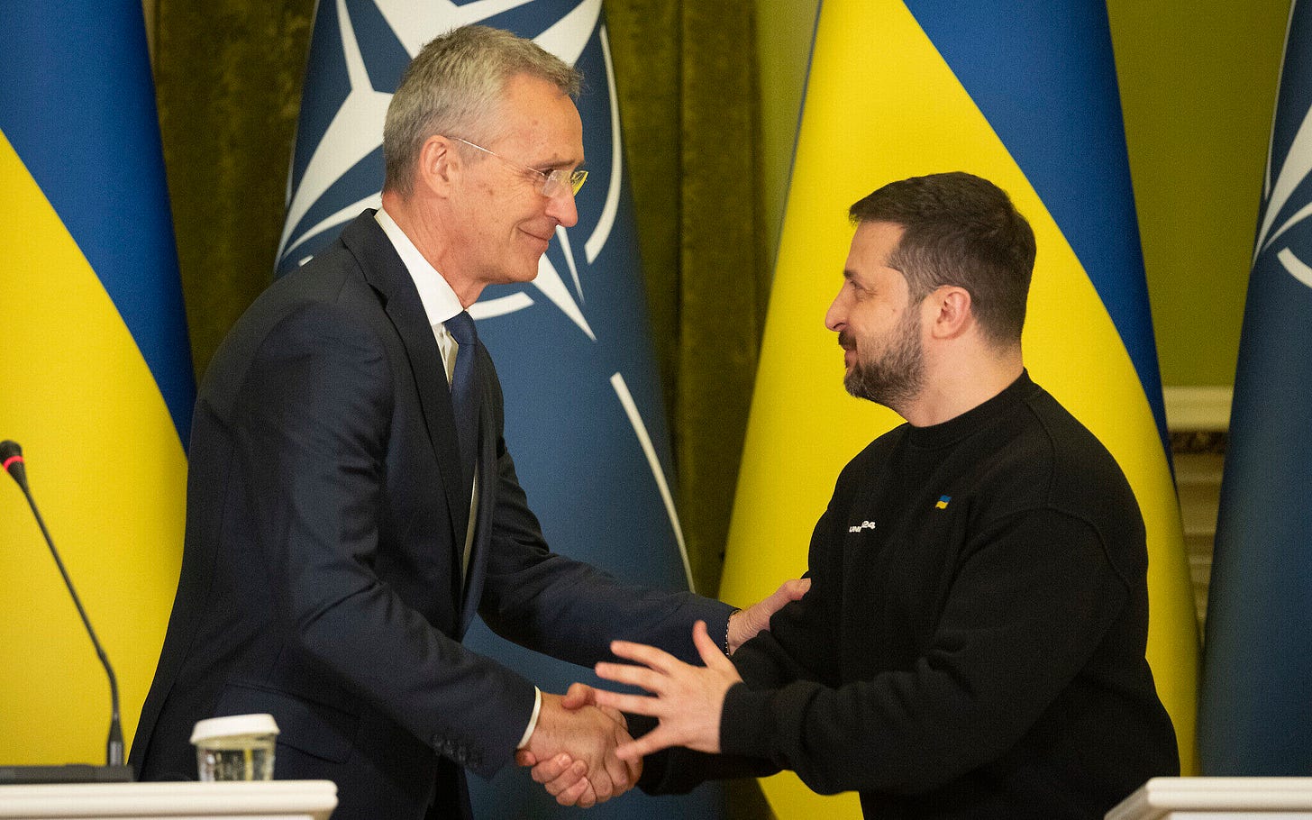 Meeting Zelensky in Kyiv, NATO chief says Ukraine's 'rightful place' is in  alliance | The Times of Israel