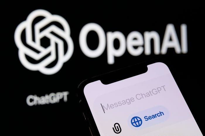 OpenAI logo next to ChatGPT Search