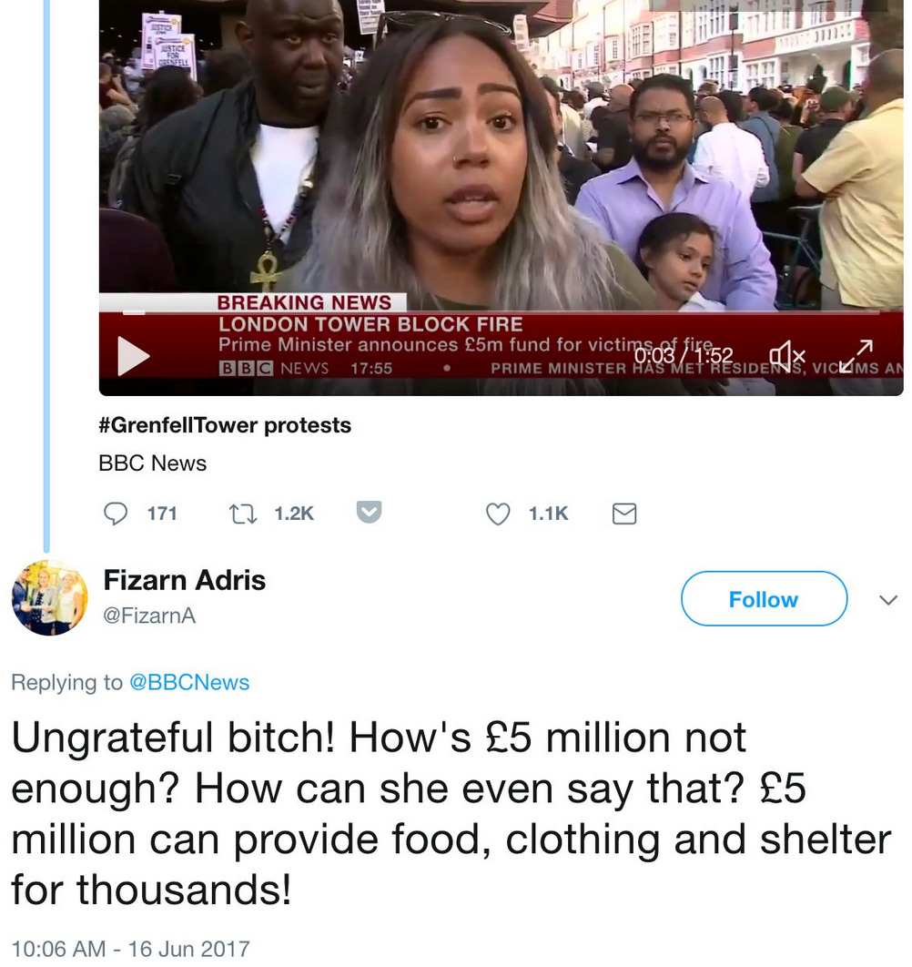 Fizarn Adris Activate Grenfell Ungrateful Bitch