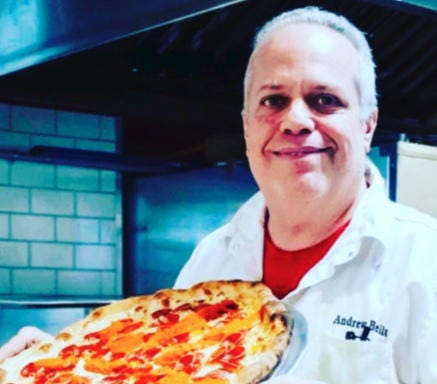 Pizza legend Anthony Bellucci died Wednesday, May 31, in his beloved Astoria pizza shop. (Photo via Andrew Bellucci’s Pizza Instagram page)