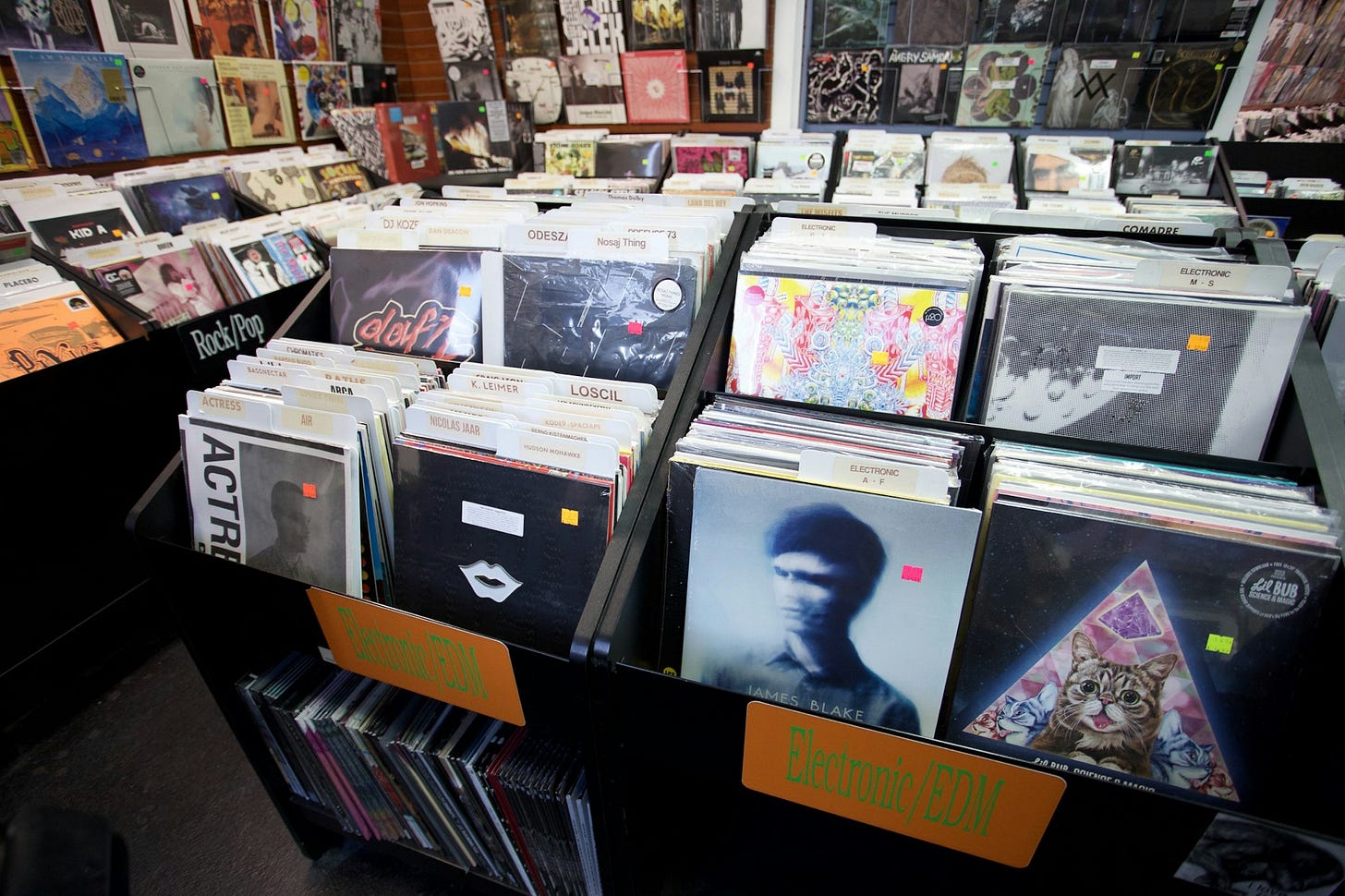 vinyl record store