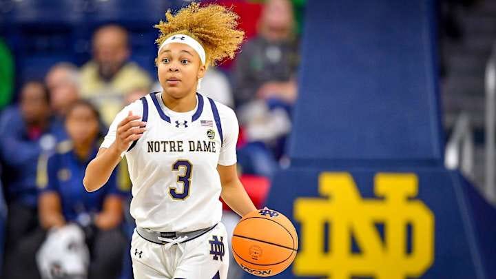 Notre Dame guard Hannah Hidalgo