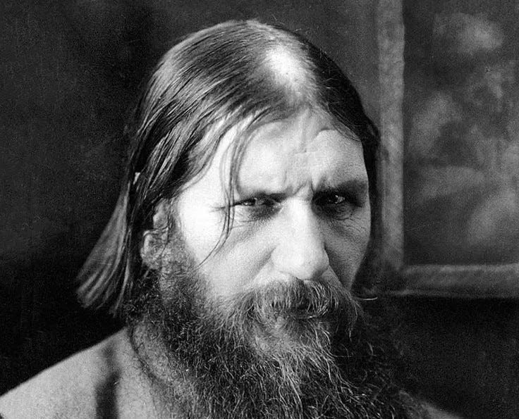 Rasputin looking mystic-y