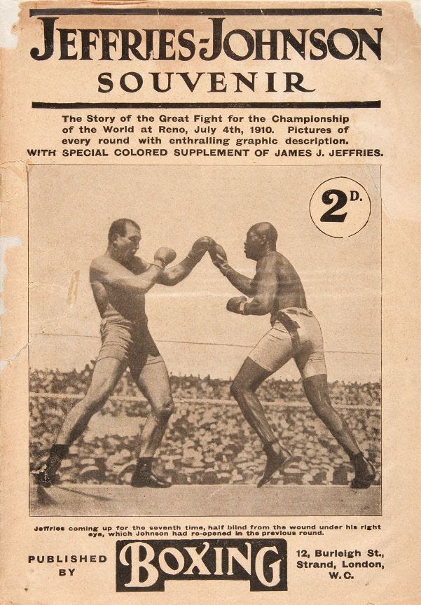 Jeffries/Johnson | Boxing history, Jack johnson boxer, Boxing posters