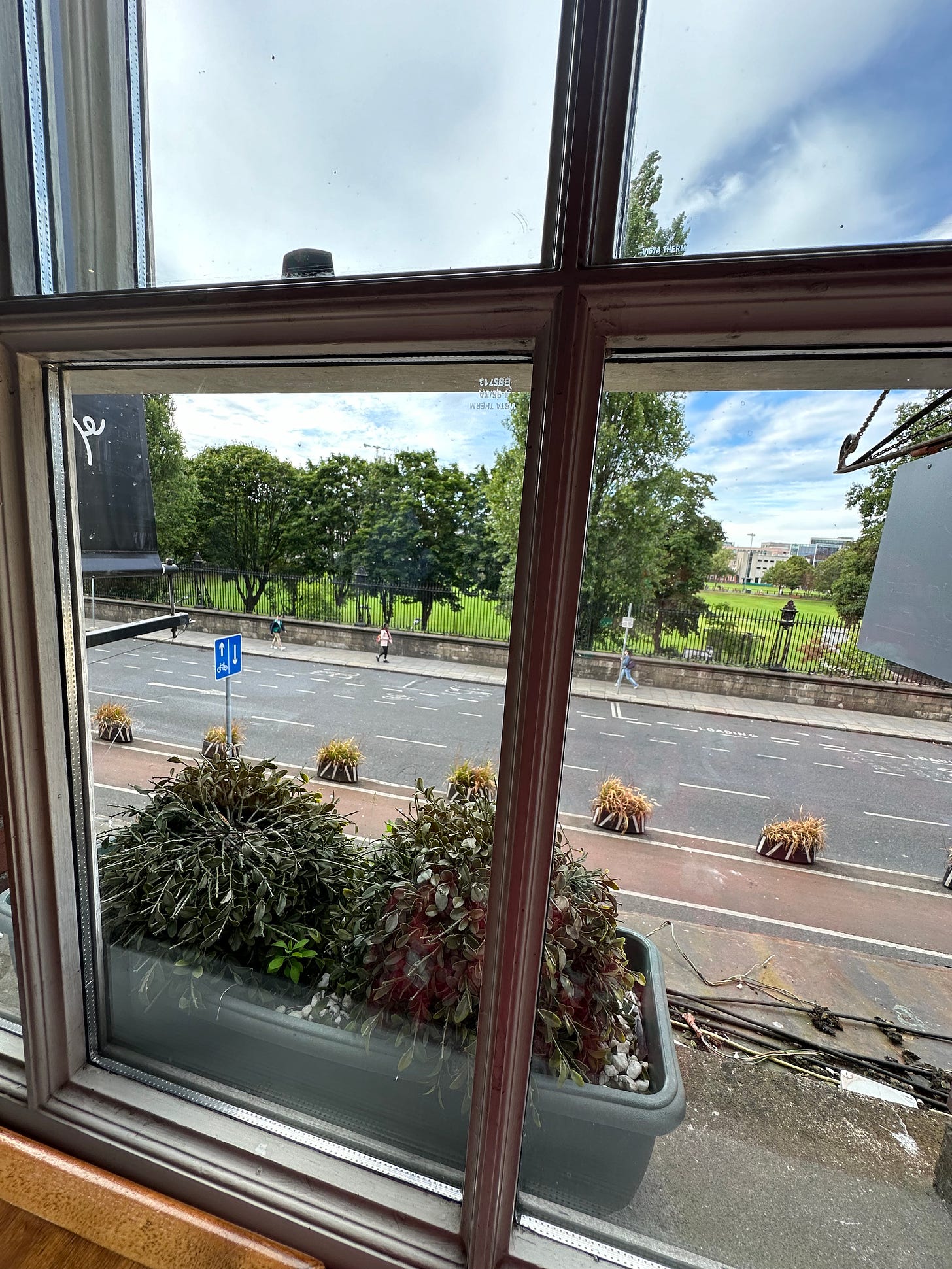 View overlooking Trinity College from The Lotus Eaters