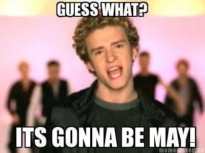 NSYNC celebrates viral 'It's Gonna Be May' meme by changing ...