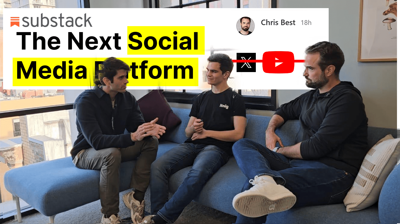 Substack CEO Chris best podcast with Guillermo Flor