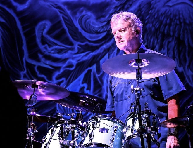 Topeka native Phil Ehart, the drummer for the rock band Kansas, is taking time off from touring after suffering a heart attack.