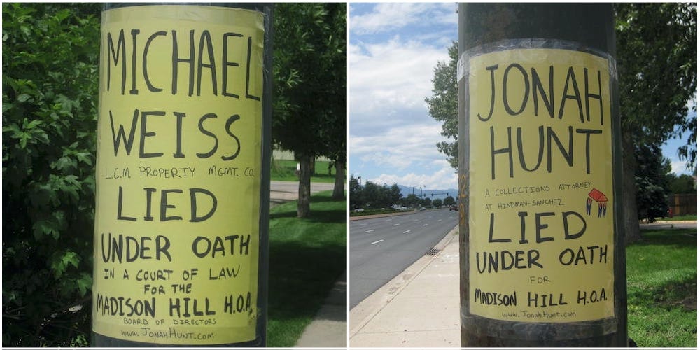 Jonah Hunt and Michael Weiss Lied Under Oath, July 2011