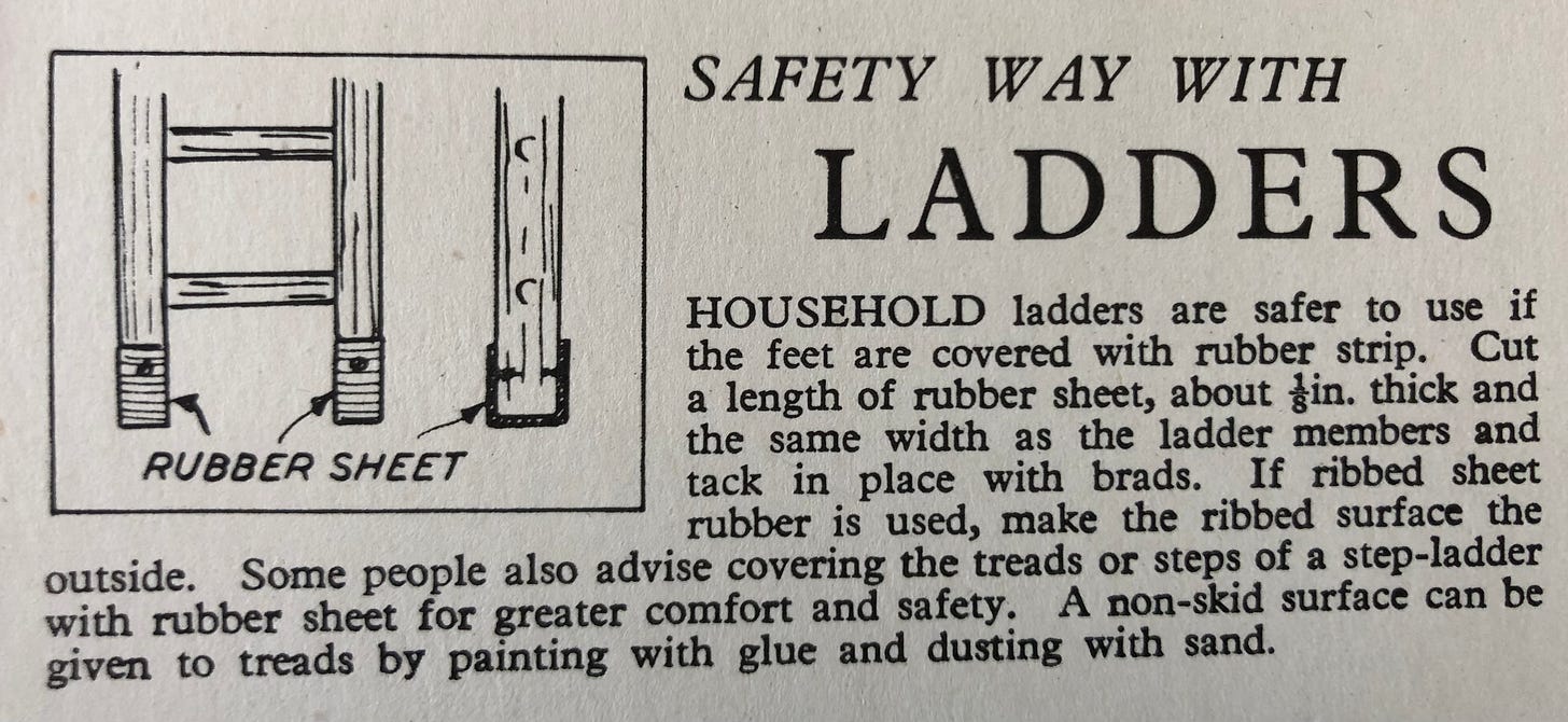 Safety way with ladders
