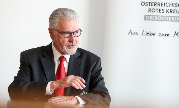 Rotkreuz-Präsident Walter Aichinger ist in der Nacht verstorben. (Foto: Weihbold)