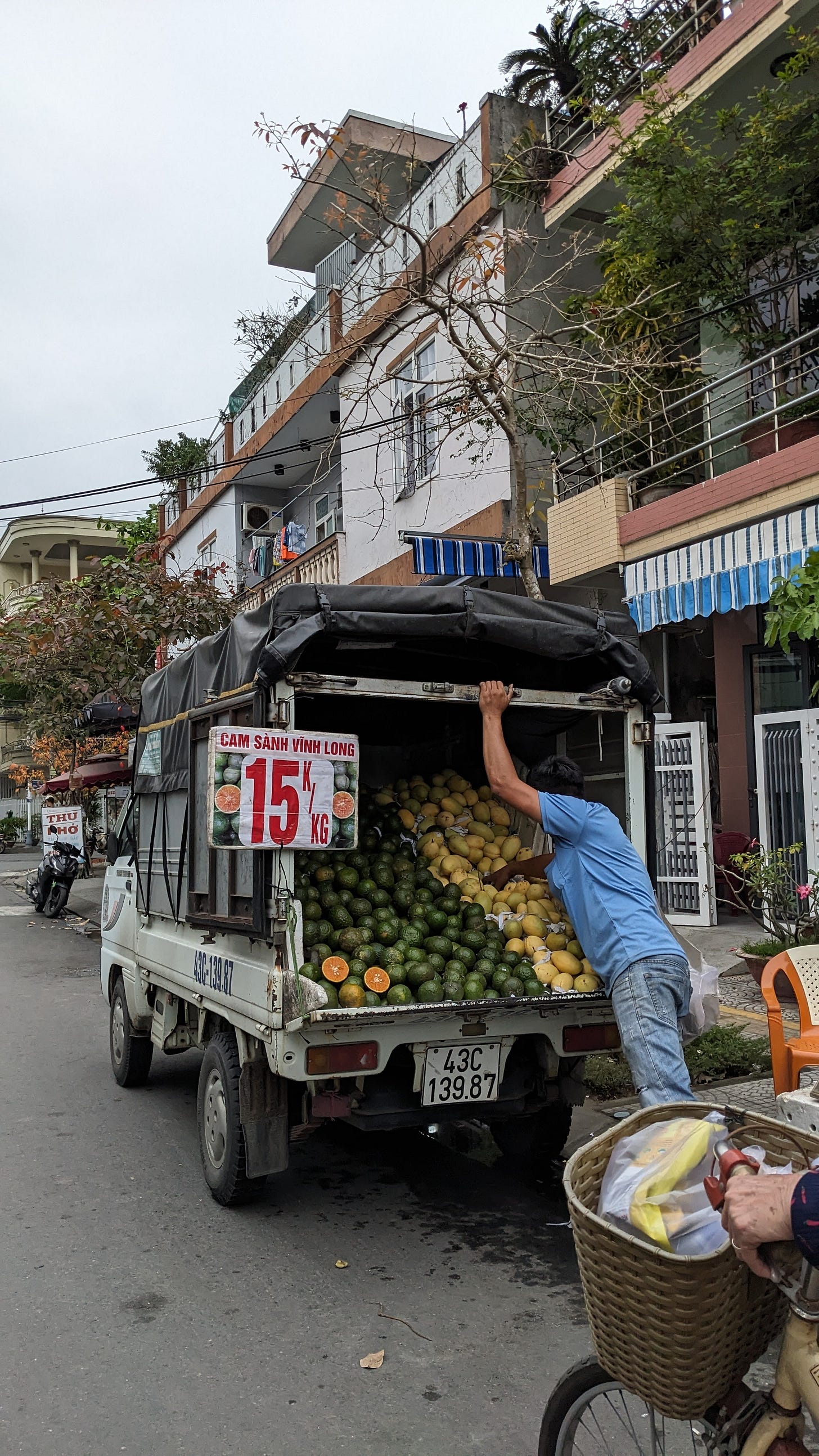mango and orange truck