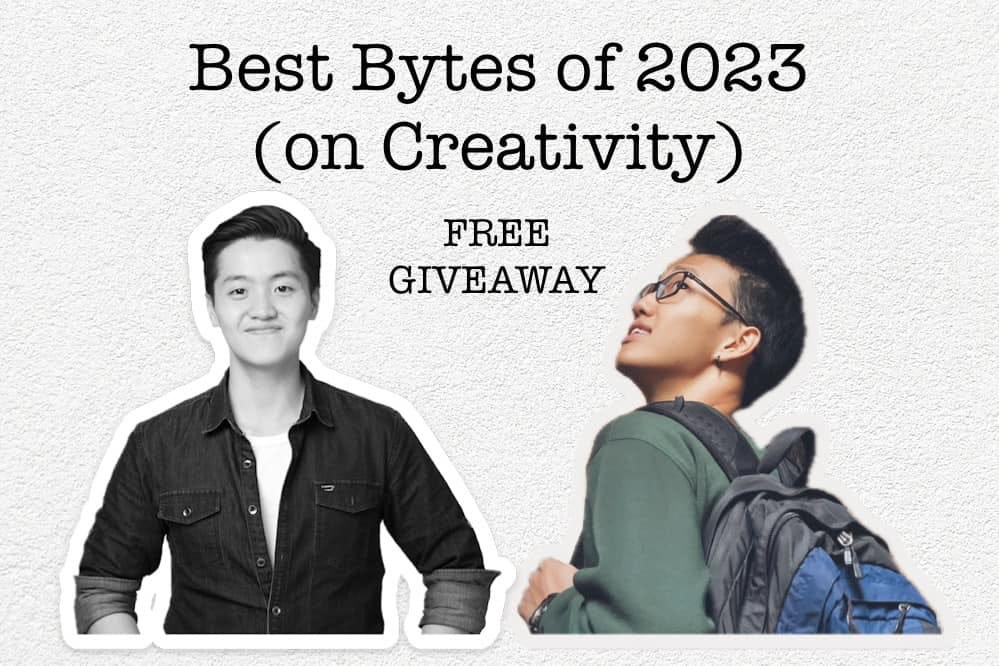 May be a graphic of 2 people and text that says "Best Bytes of 2023 (on Creativity) FREE GIVEAWAY Z"