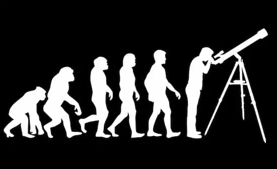 El origen del dibujo sobre la evolución del hombre