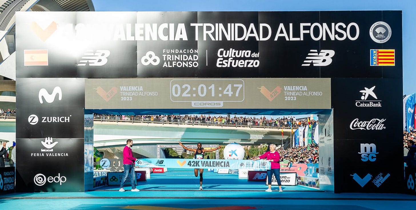 maratona de valencia um milhao de euros