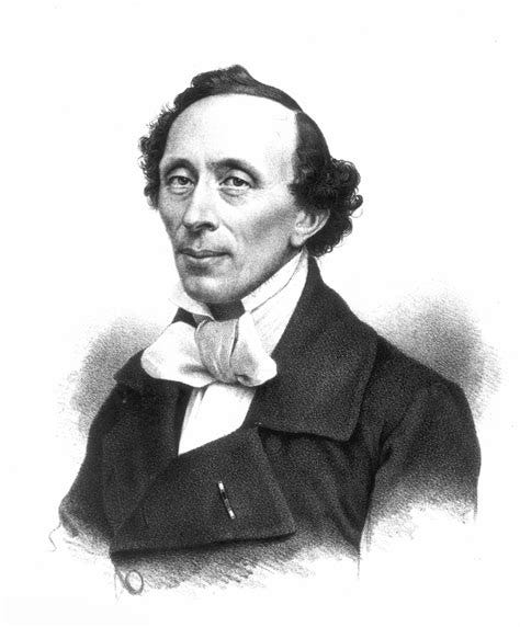 Ritratto in bianco e nero di Hans Christian Andersen