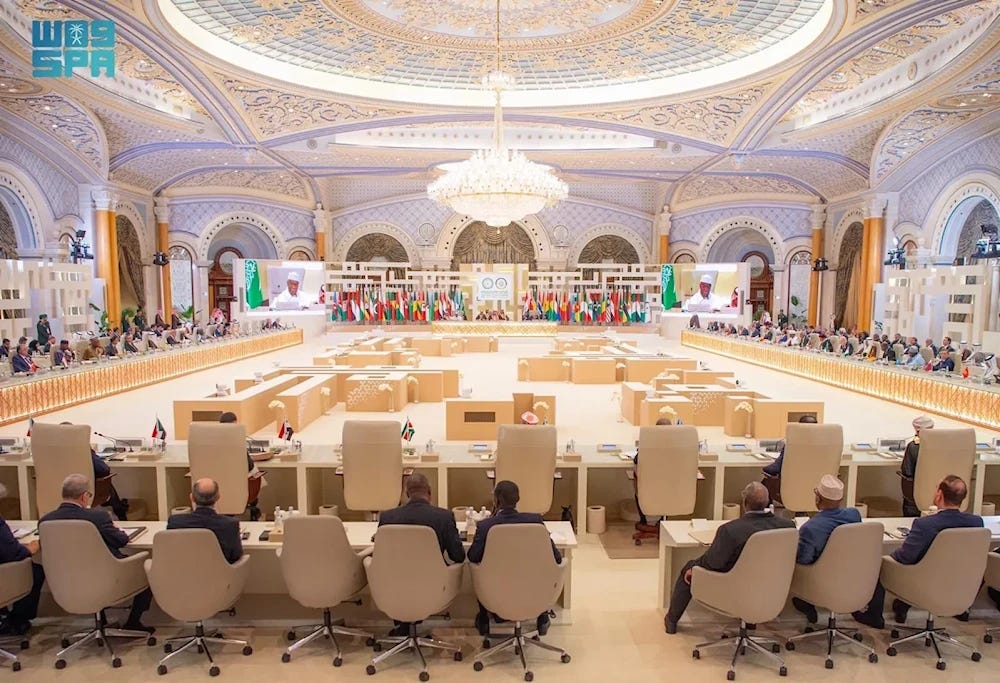 Arab and Muslim leaders gather for the Extraordinary Arab and Islamic Summit in Riyadh, Saudi Arabia, November 11, 2024 (SPA)