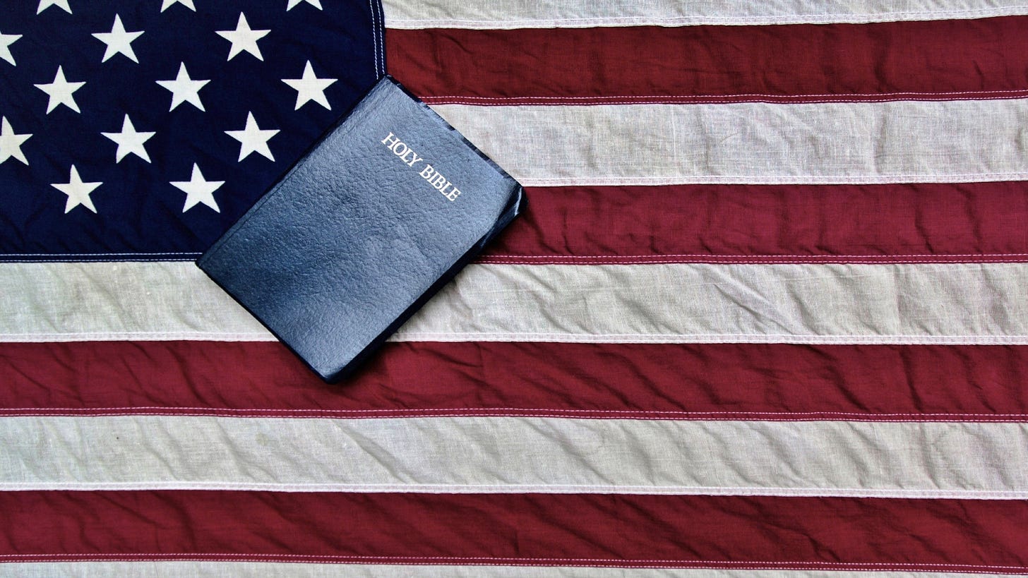 Holy Bible America Flag