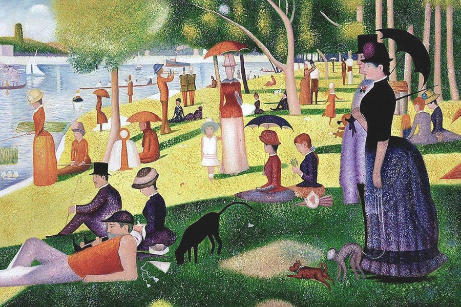 A Sunday Afternoon on the Island of La Grande Jatte, by Georges Seurat