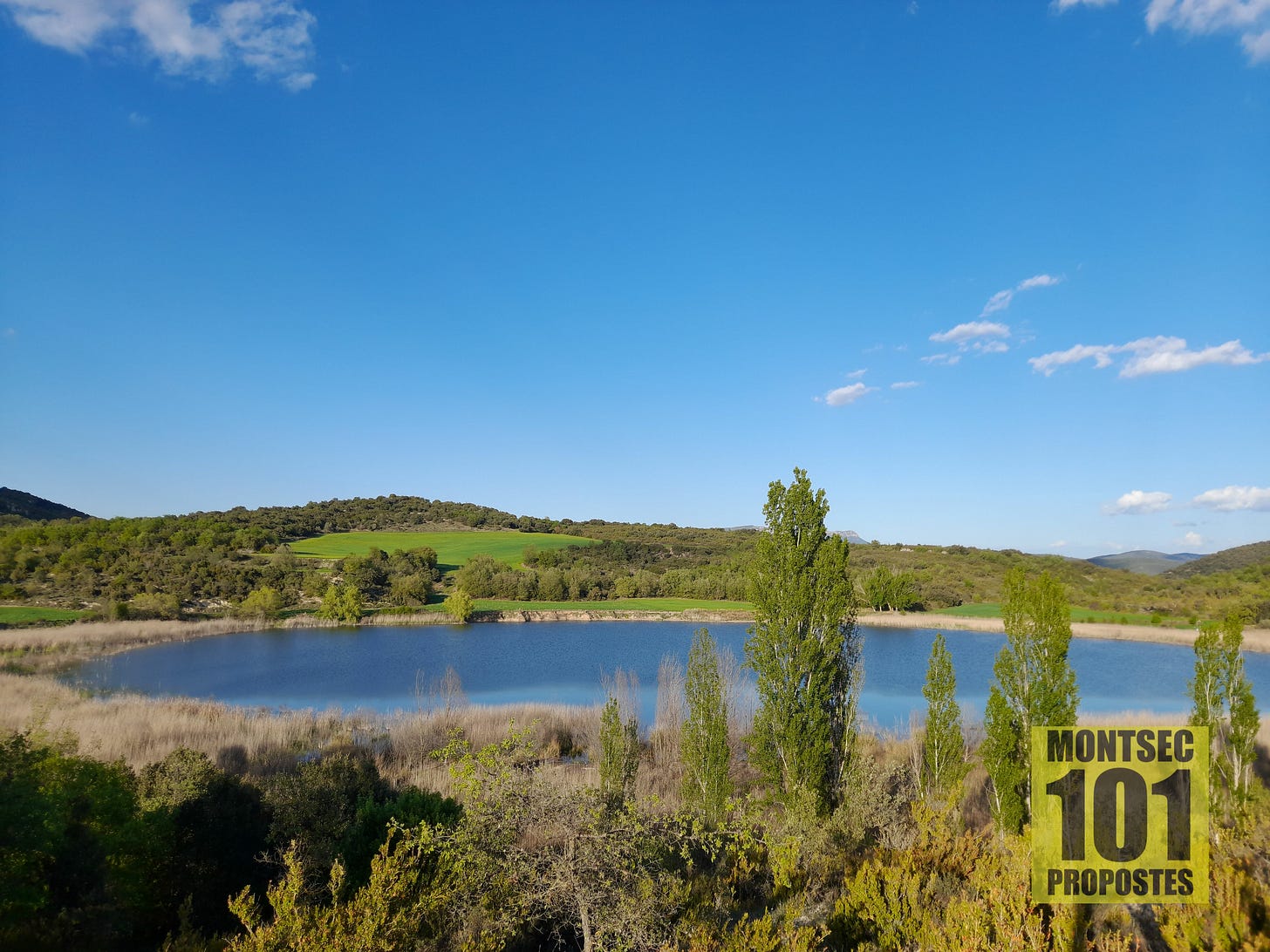 L’anomenada «llacuna Gran» (o estany de Baix). Estanya, Benavarri. Montsec de l’Estall. Ribagorça d’Osca, Aragó.