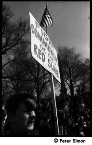 Resistance on the Boston Common: protesters raising arms and flashing peace  signs near cross erected by anti-Communist counter-protesters from Polish  Freedom Fighters Inc. - Digital Commonwealth