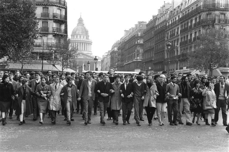 Parisians Protesting French Algerian War