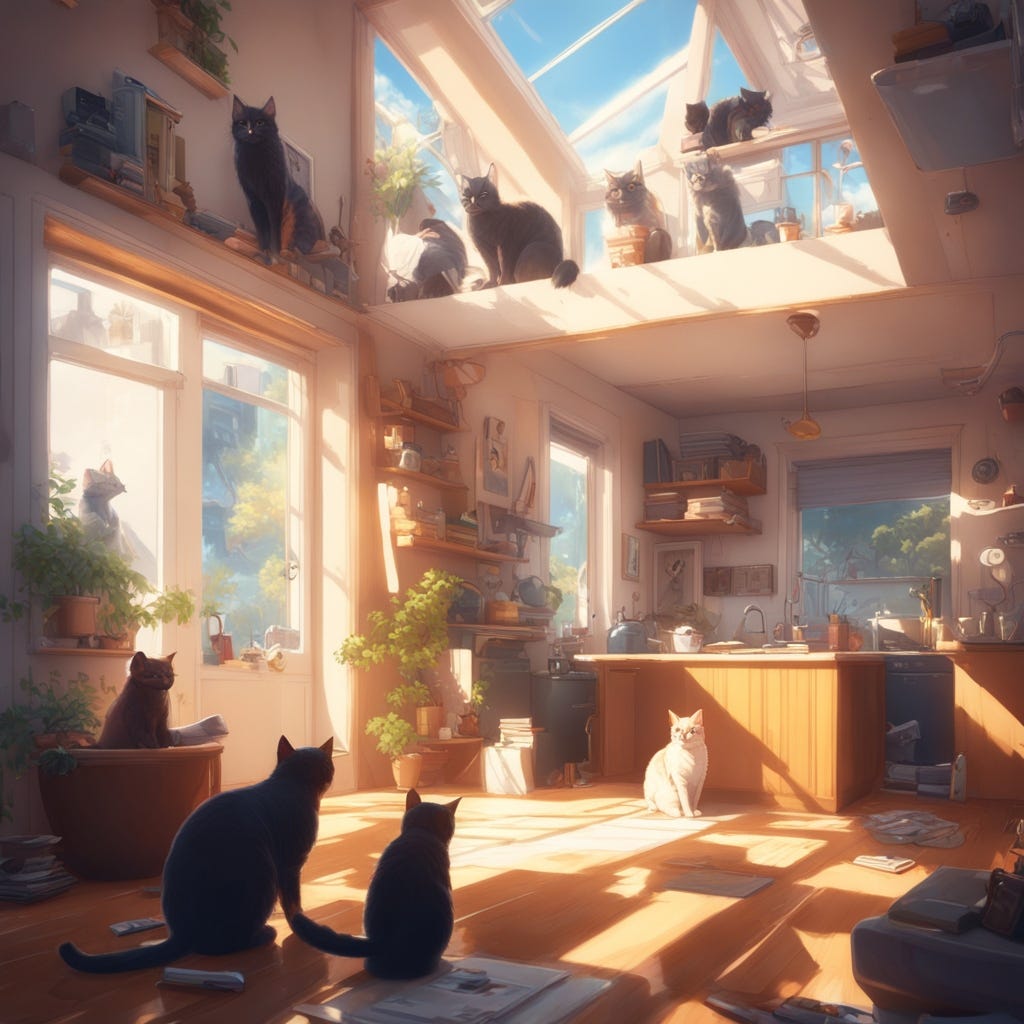 https://images.deepai.org/art-image/b4e2b7907e3b480bb4d7f1fb23e046ee/a-lot-of-cats-in-a-house.jpg