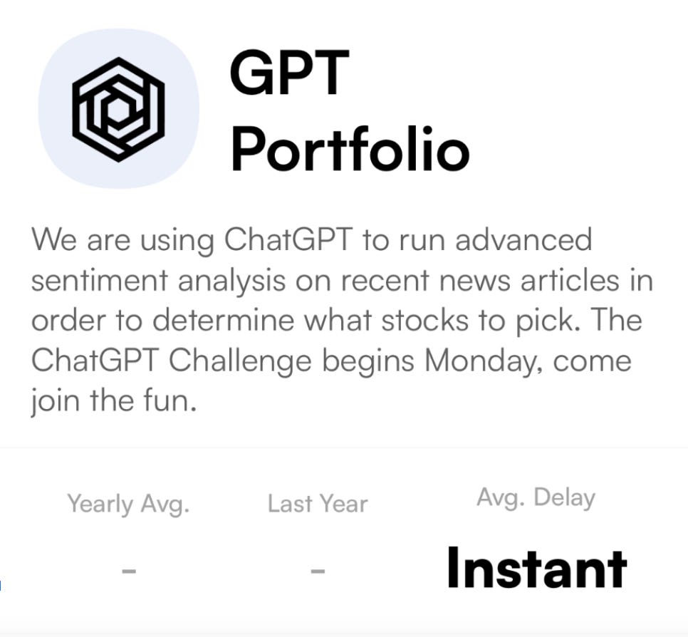 The GPT Portfolio