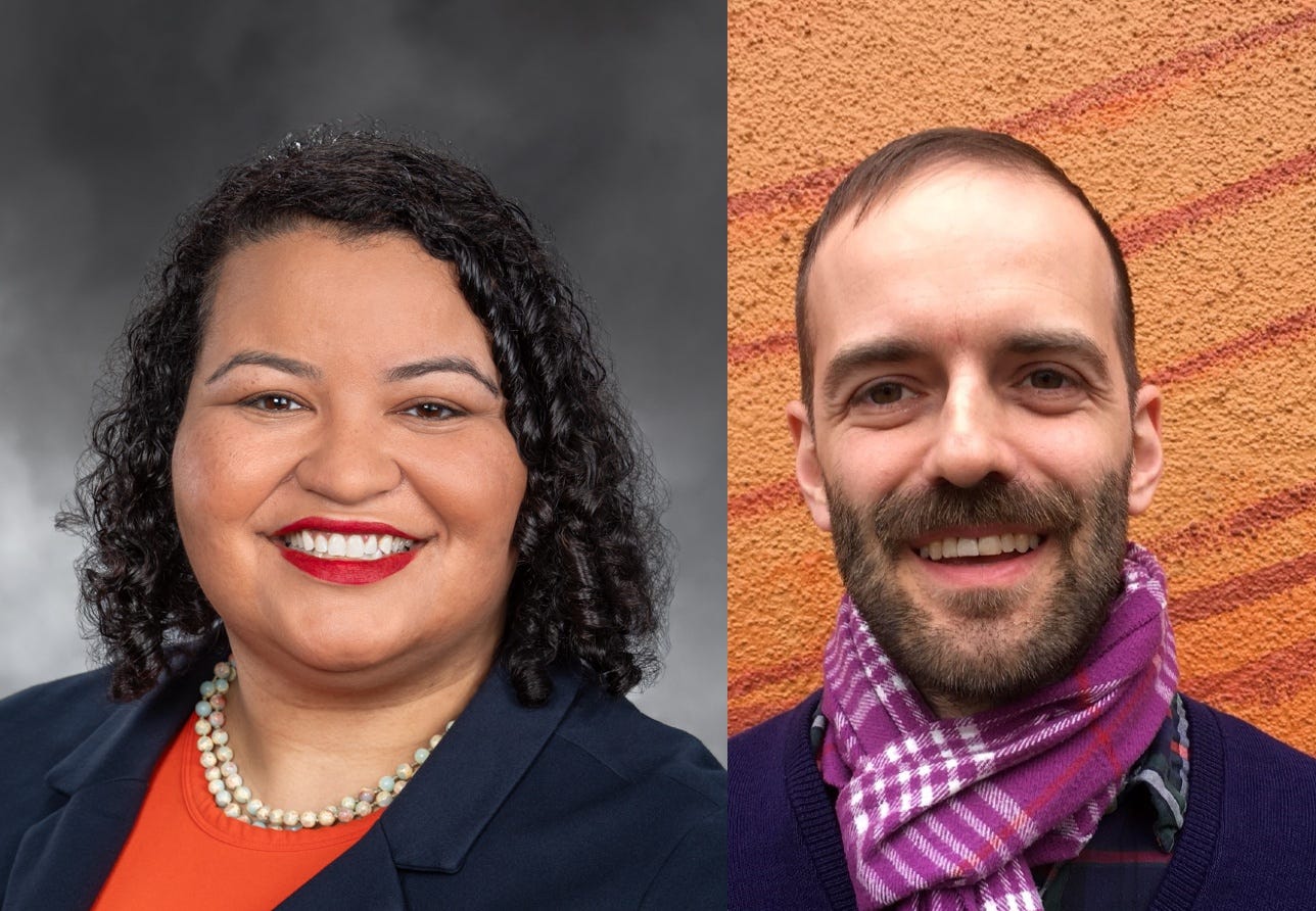 Rep. Julia Reed and Alex Brennan