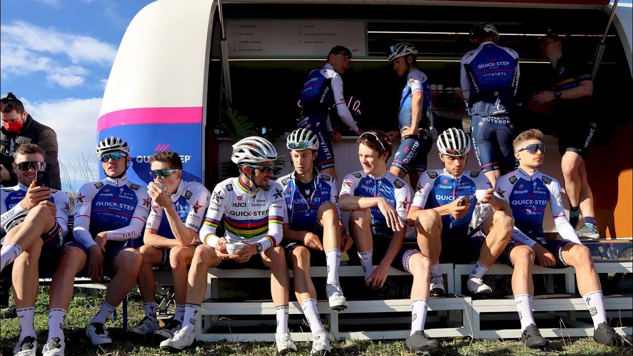 Go Inside The Quick-Step Training Camp - YouTube