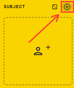 "Add subject" button in Google Whisk