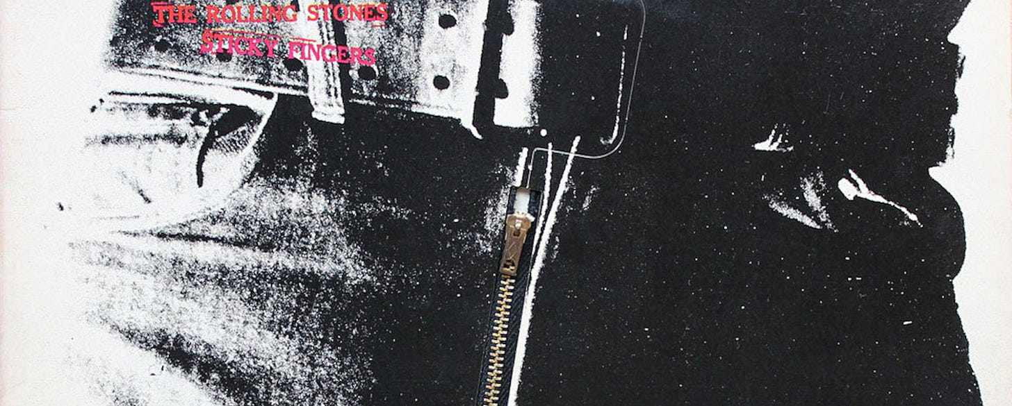 Behind the Album Cover 'Sticky Fingers' by the Rolling Stones