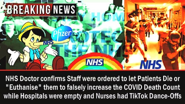 Γιατρός του NHS(Βρεττανικό ΕΣΥ) Αποκαλύπτει ότι το Προσωπικό Διατάχθηκε να "κάνει Ευθανασία" σε Ασθενείς για να Αυξήσει με Δόλιο Τρόπο τον Αριθμό των Θανάτων του COVID επειδή τα Νοσοκομεία Ήταν Άδεια...
