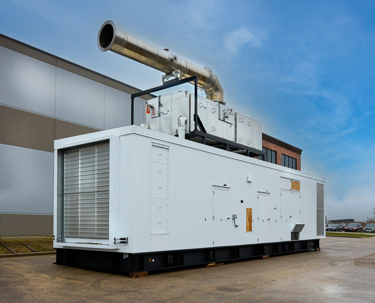 Durable PSI engine enclosures designed for protection in power generation applications.