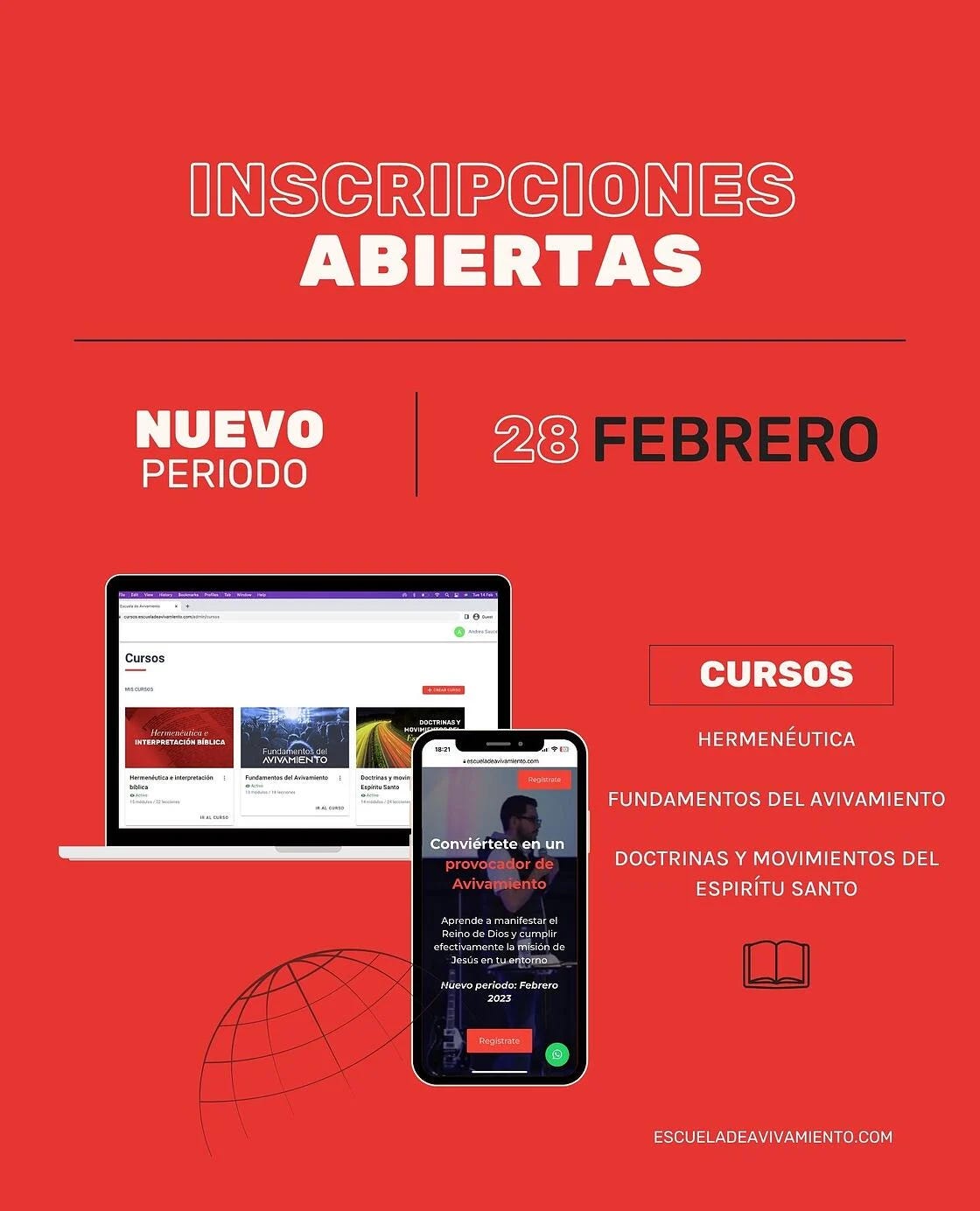 Inscripciones Escuela de Avivamiento