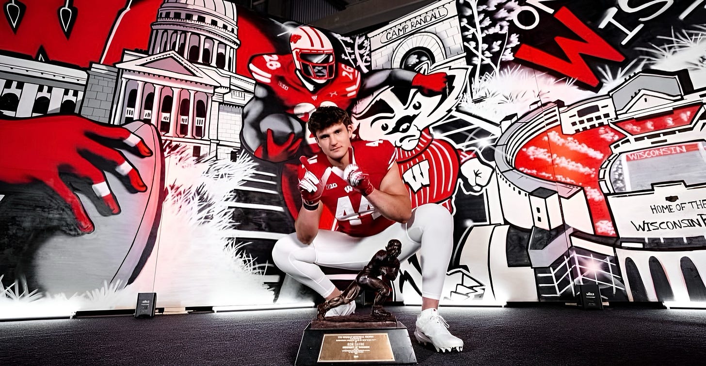 Wisconsin Badgers TE commit Jack Janda on his official visit to Madison