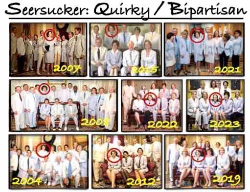 A group of people in white outfits

Description automatically generated