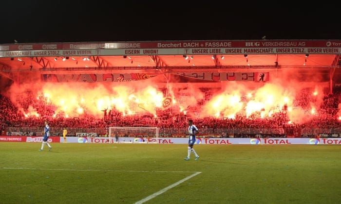 Sebastian Polter roars into spotlight in Union Berlin's derby triumph |  Bundesliga | The Guardian