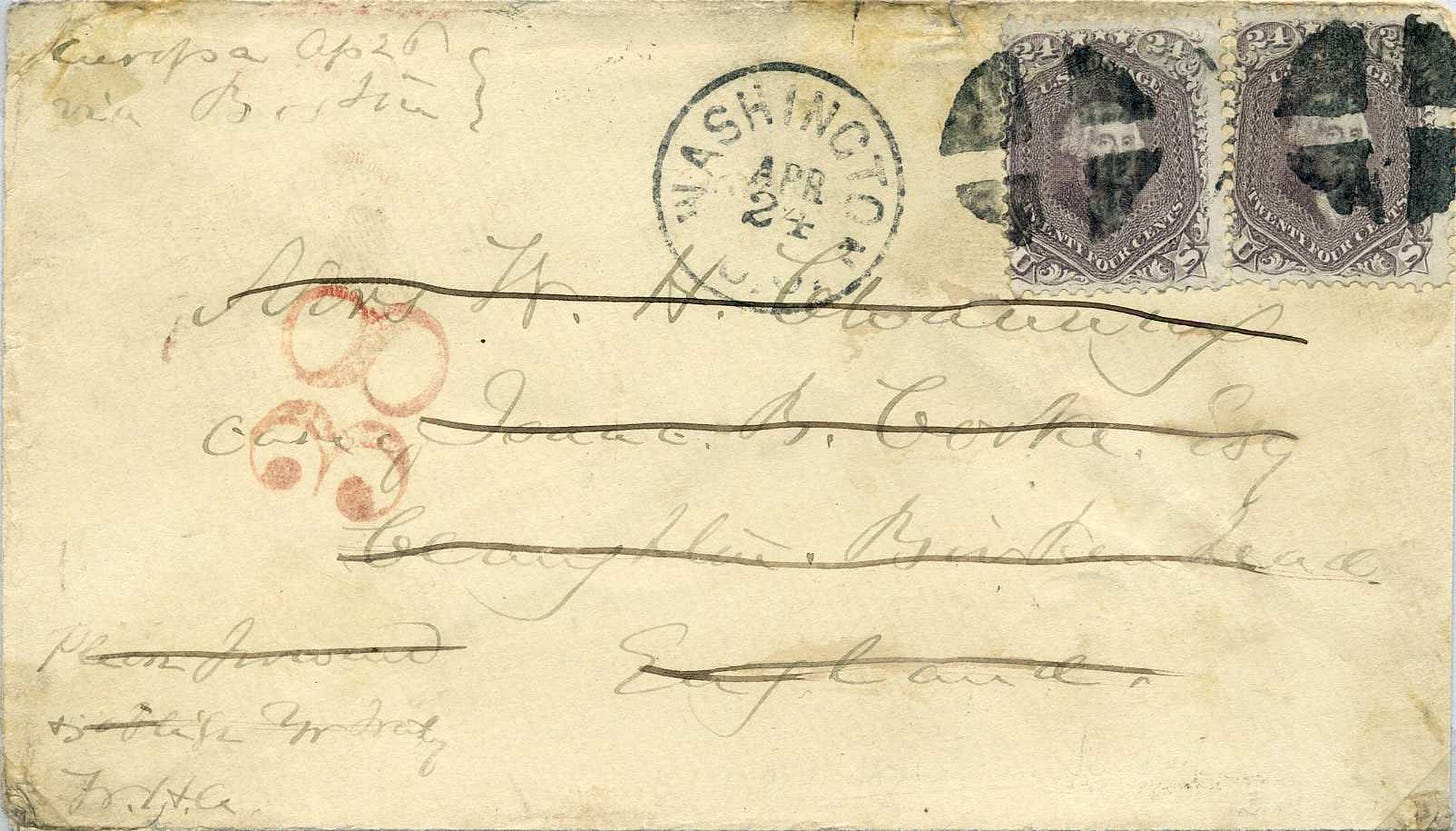 1865 forwarded letter