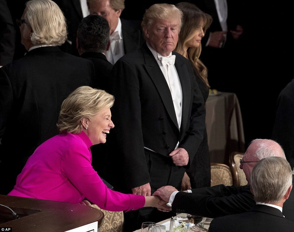 Trump is BOOED at New York charity dinner as he slates Hillary Clinton |  Daily Mail Online