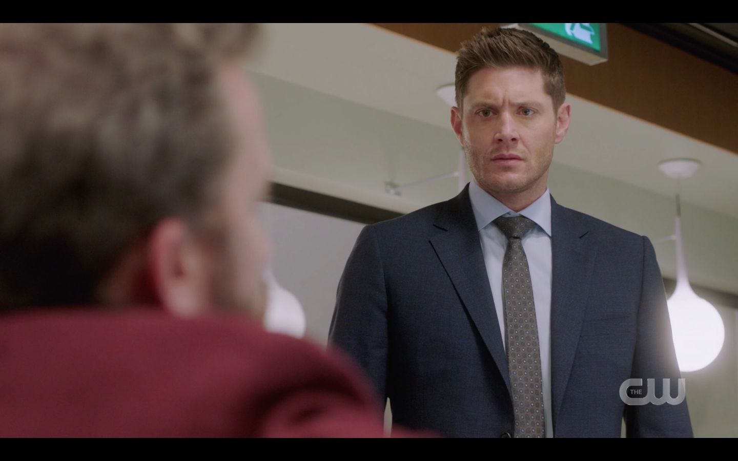 Dean Winchester reacts to CHuck guitar SPN 14.20 finale